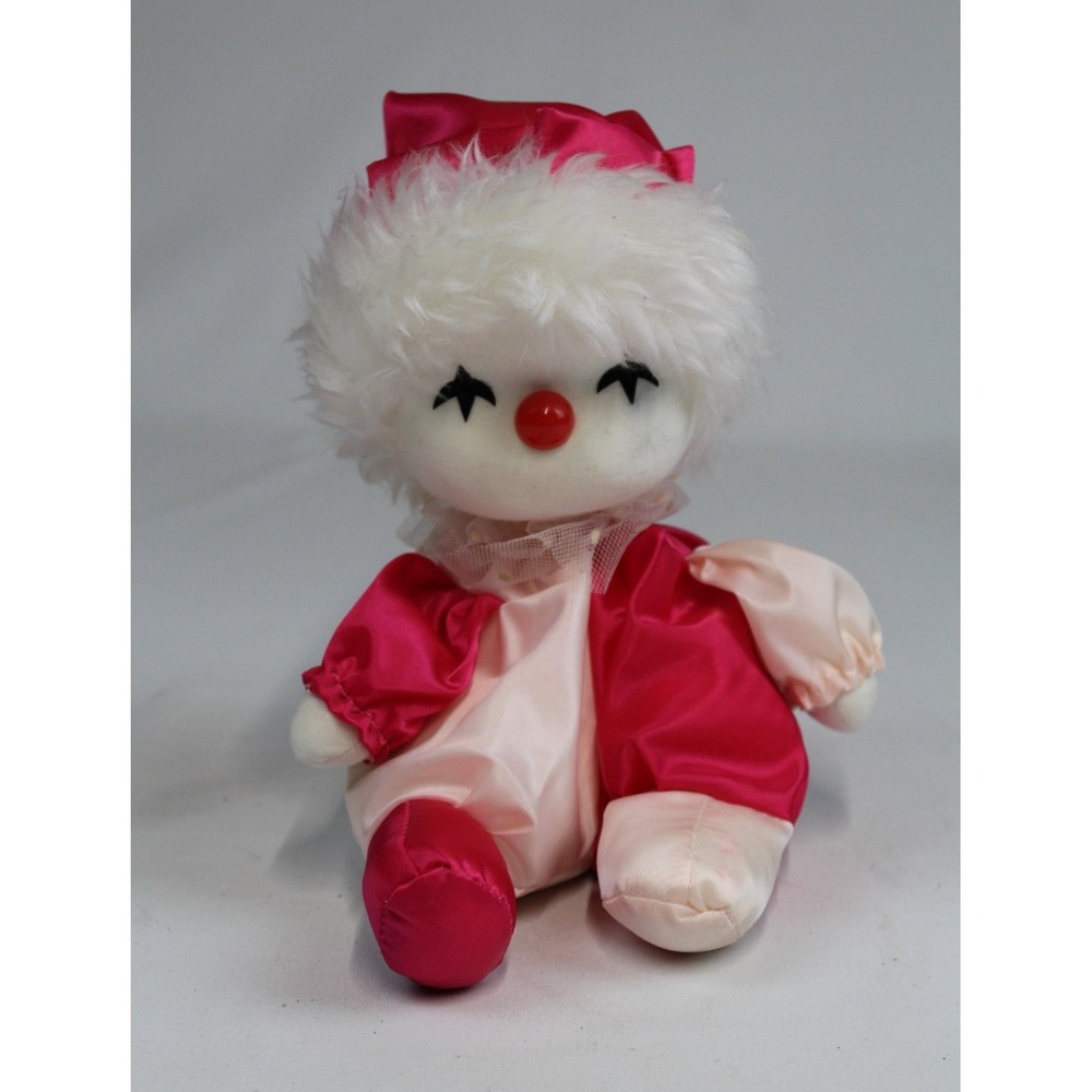Vintage 1986 Poter Musical Wind Up Clown Doll Moving Head